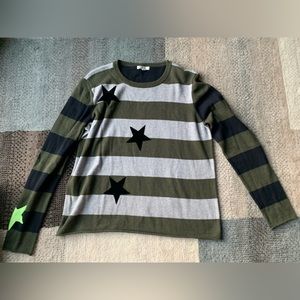 Lisa Todd adorable striped top with star embellishment.